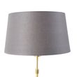 Stolní-lampa-zlatá/mosazná-s-šedým-lněným-stínítkem-35-cm---Parte