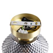 Plafonnier-intelligent-en-laiton-avec-verre-fumé,-incl.-Wifi-A60---Karce