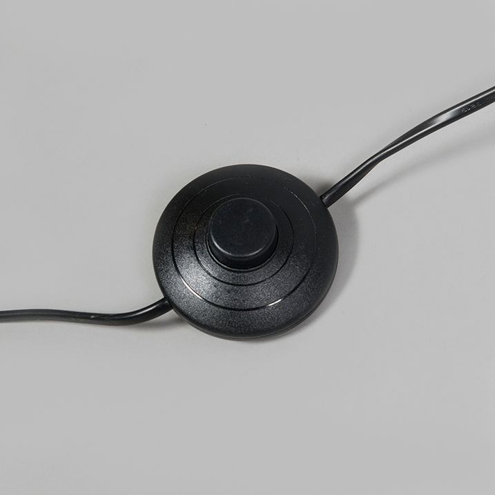 Lampada da terra moderna nera con LED regolabile - Trax