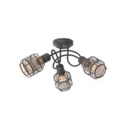 Plafoniera-de-design-neagra-cu-auriu-3-lumini---Noud