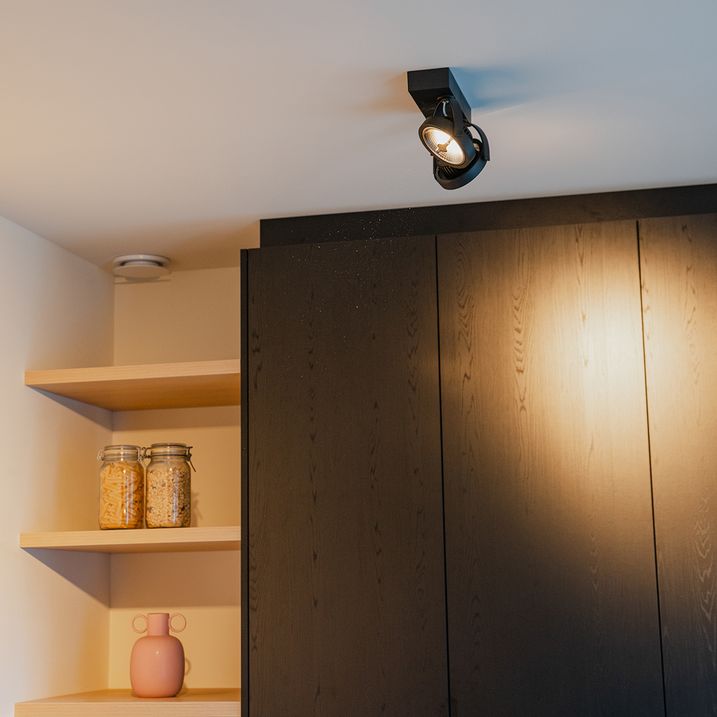 Design-Strahler schwarz verstellbar 2-Licht - Go