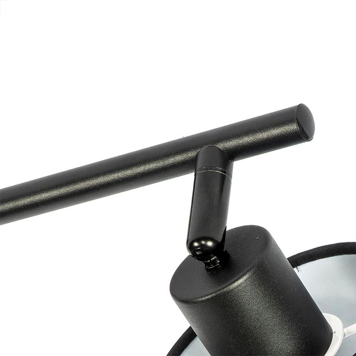 Plafón moderno negro 3 luces - Hetta