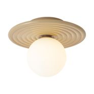 Retro-Wall-Lamp-Taupe-with-Opal-Round-20cm-IP44---Lila