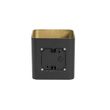 Applique-murale-moderne-noire-avec-LED-IP54-carrée---Evi