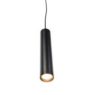 Lampă-suspendată-de-design-neagră,-inclusiv-adaptor-pentru-șină-trifazată---Tuba-Small-trifazată