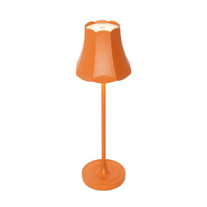 Sada 2 retro stolových lamp oranžových nabíjateľných IP44 - Granny