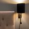 Art Deco vägglampa svart med sammetskärm - Stacca