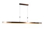 Moderne verstelbare hanglamp donker brons incl. LED dimbaar - Lamba