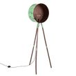 Vintage-Floor-Lamp-on-Bamboo-Tripod-Green-with-Copper---Barrel