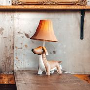 Lampada-da-tavolo-per-bambini-Bassotto-Marrone-con-LED---Waldi