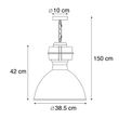 Smart-Industrial-Pendant-Light-Black-38.5-cm-Incl.-A60-WiFi---Sicko
