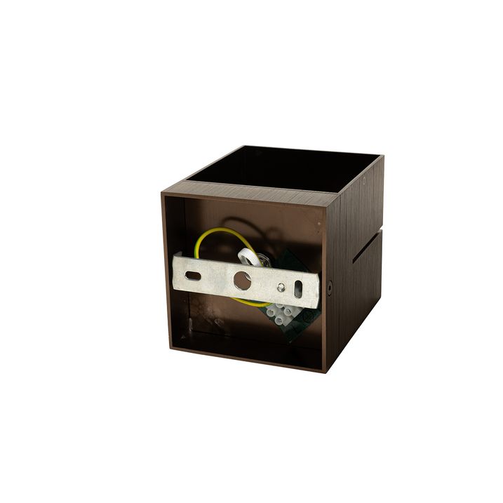 Applique murale moderne bronze foncé - Transfer Groove