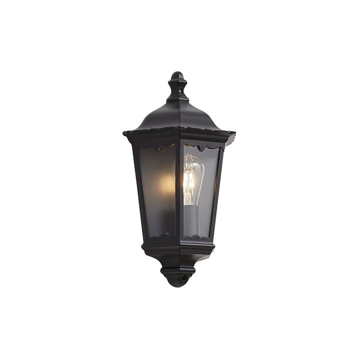 Klassieke buiten wandlantaarn zwart IP44 - Havana half