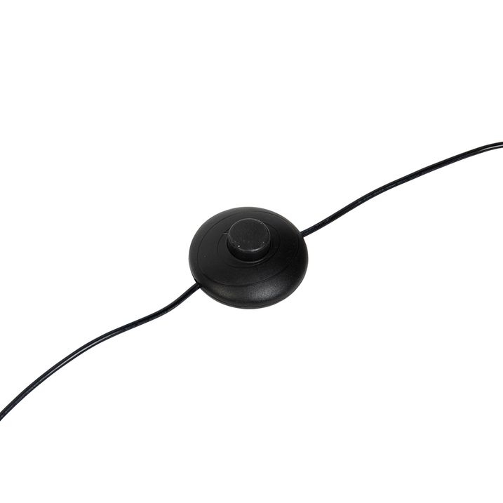 Designová stojací lampa černá se zlatou vč. stmívatelné LED - Blaze