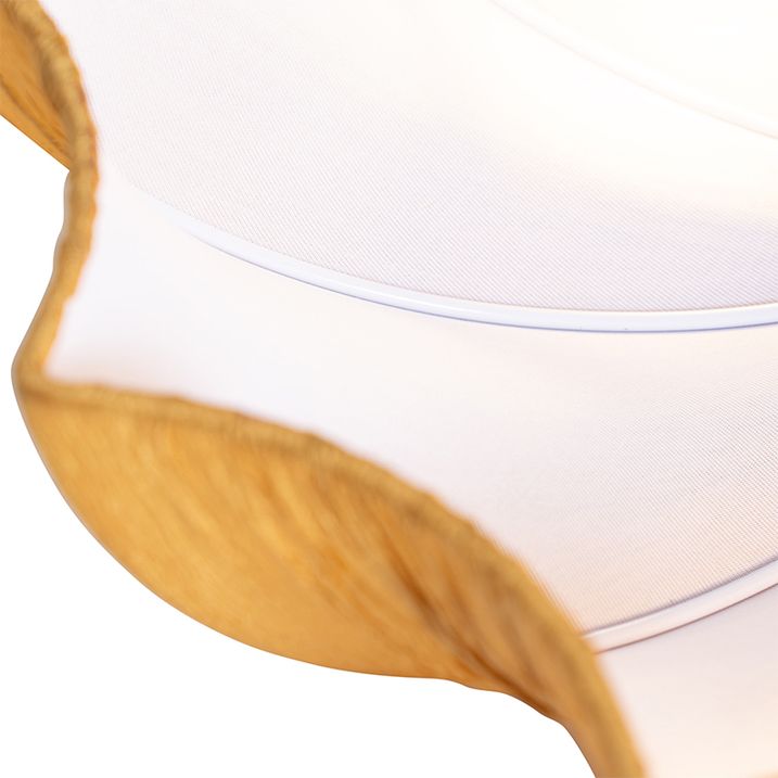Designové stropní svítidlo zlatá hedvábí 52 cm 3-světlo - Plu