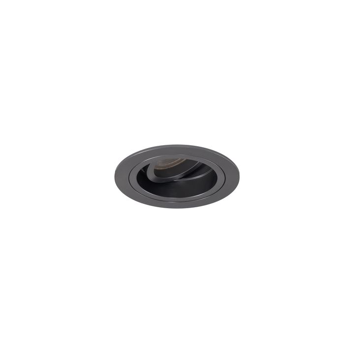 Moderno ugradno reflektorsko svetlo tamnosivo GU10 50mm okruglo pokretno - Čak