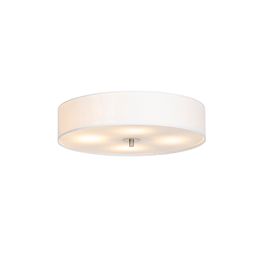 Landelijke plafondlamp wit 50 cm - Drum