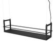 Hänglampa-svart-med-hyllplan-inkl-LED-3-stegs-dimbar---Cage-Rack