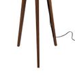 Vloerlamp-tripod-walnoot-hout-met-velours-kap-brons-50cm---Tripod-Classic