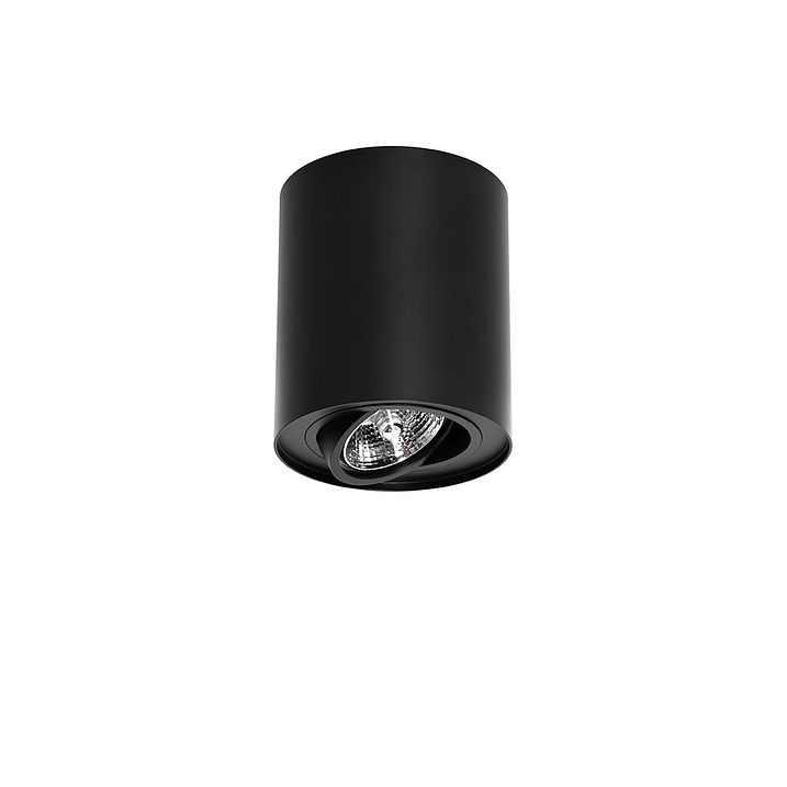 Set of 4 Modern Ceiling Spotlights Black Adjustable AR70 - Rondoo Up