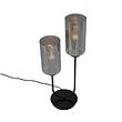 Art-Deco-tafellamp-zwart-met-smoke-glas-2-lichts---Laura