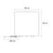 Modern-Outdoor-Lamp-White-38-cm-Square-IP44---Nura