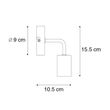 Kaasaegne-seinavalgusti-must-15,5-cm---Facile