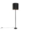 Gulvlampe-sort-med-sort-fløjlsskærm-med-guld-40-cm---Simplo