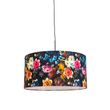 Romantické-závesné-svietidlo-čierne-s-kvetinovým-tienidlom-50-cm---Combi-1