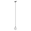 Moderne-hanglamp-zwart-met-wit-glas-voor-railsysteem-1-fase---Slimline-Eira
