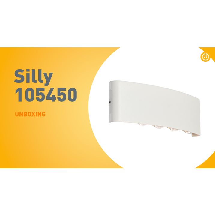 Zidna lampa za spoljašnju upotrebu bela sa uključenim LED 10-svetala IP54 - Silly