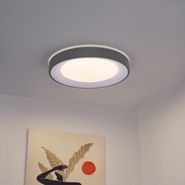 Plafoniera-moderna-grigia-con-bianco-48-cm-incl.-LED-dimmerabile-RGB---Kanton