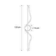 Moderne-Wandleuchte-Schwarz-inkl.-LED-3-Stufen-Dimmbar---Twirl