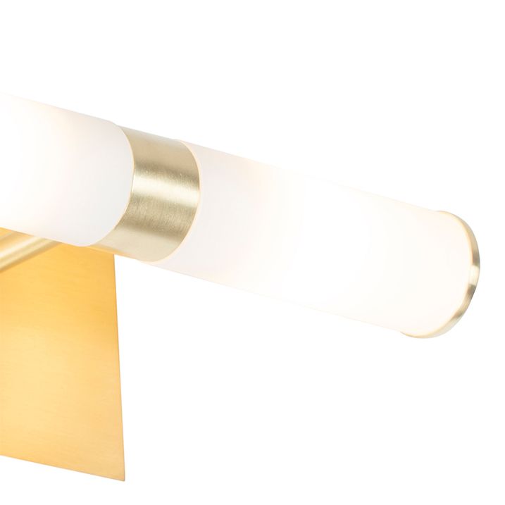 Inteligentna lampa ścienna łazienkowa złota IP44 2-źródła światła z Zigbee G9 - Bath