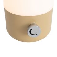 Lauko-stalo-lempa-auksinė-su-balta,-su-įkraunamu-LED-IP44---Haard