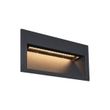 Moderne-Inbouw-Wandlamp-Zwart-16cm-incl.-LED-IP65---Mert
