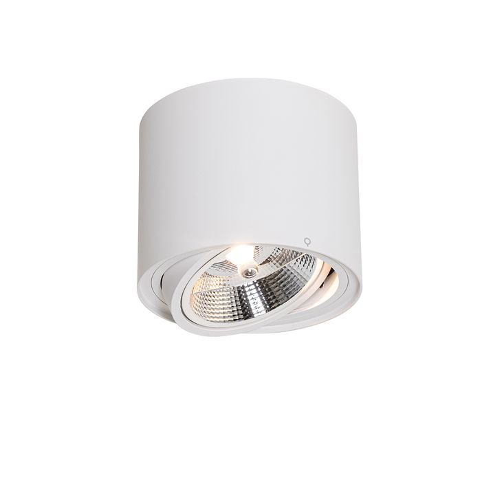 Set of 4 Modern Ceiling Spotlights White Rotatable and Tiltable AR111 - Rondoo Up