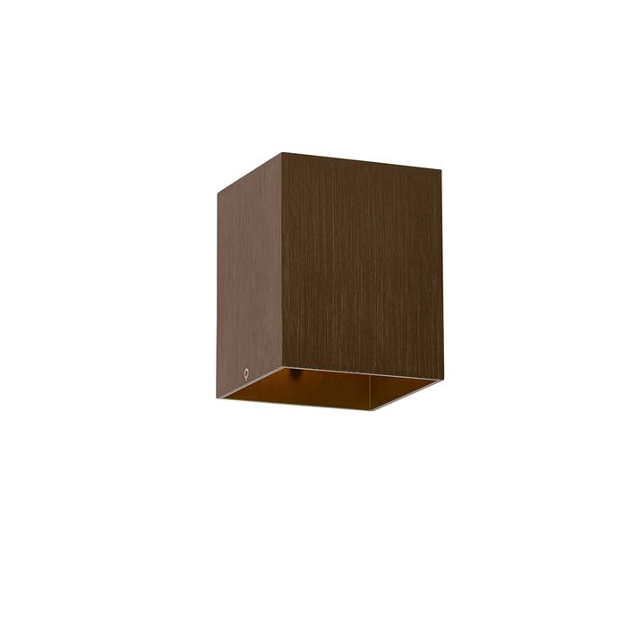 Applique murale moderne bronze foncé carrée - Sola