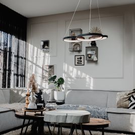 Pendant Light Black Incl. LED 3-Step Dimmable 3-Light - Rondas
