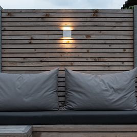 Candeeiro de parede exterior moderno branco 11,5 cm com LED - Batt