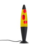 Lampada-lavica-gialla-con-cera-rossa-con-LED---Lava-fusa
