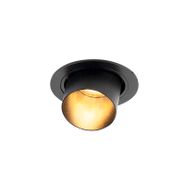 Moderne-ronde-inbouwspot-kantelbaar-zwart---Installa