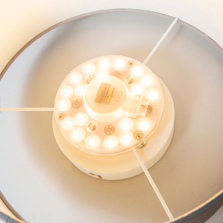 Таванна лампа синя 30 см с LED - Drum LED