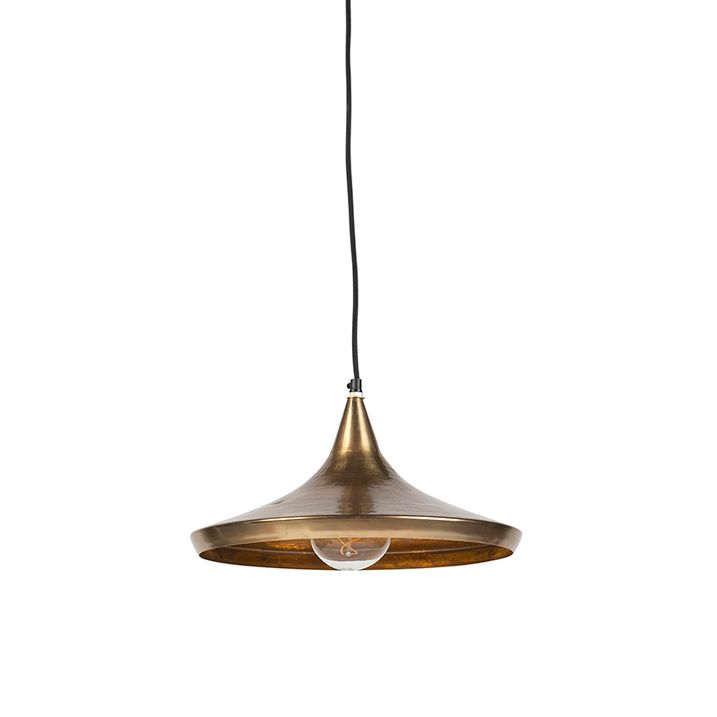 Vintage hanging lamp gold - Duke A