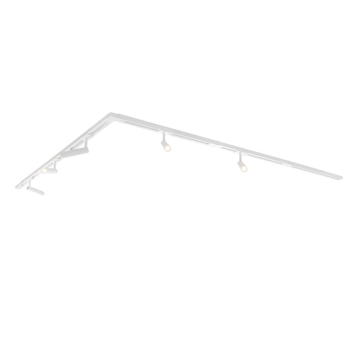 Moderne skinnesystem med 5 spots hvid 1-faset GU10 35mm - Iconic Jeana Luxe