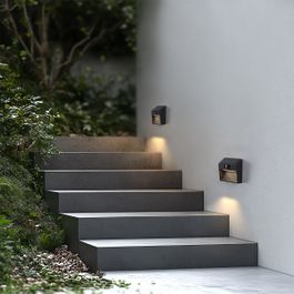 Wandlamp zwart incl. LED IP54 met bewegingssensor Solar - Border
