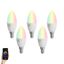 Lot-de-5-ampoules-LED-E14-à-intensité-variable-C37-opale-4,9-W-470-lm-2700-6500K