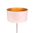 Golvlampa-stål-med-rosa-skärm-50-cm---Simplo