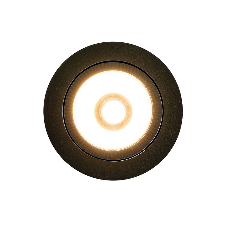 Vgradna spot svetilka črna 9,5 cm vklj. LED 1015 lm možnost zatemnitve IP65 - Gaius