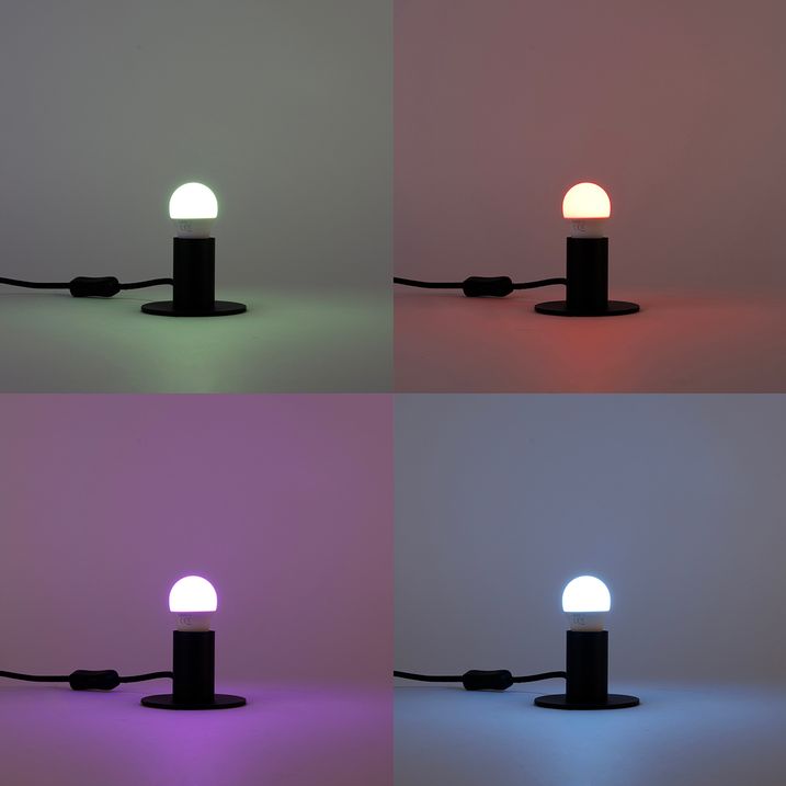 Smart E27 LED pære P45 Opal glas 4,9W 470lm 2200-4000K
